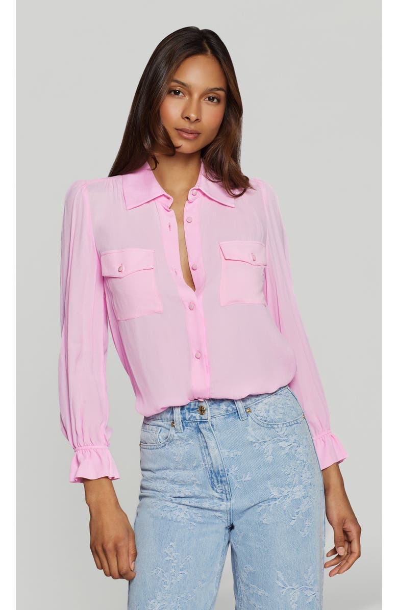 Generation Love Priya Georgette Shirt, Main, color, Soft Rose