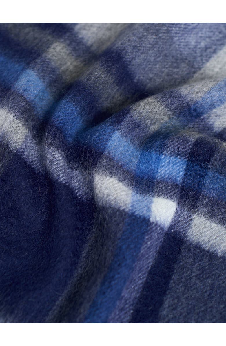 Lost Pattern "Plaid" Cashmere Scarf, Alternate, color, Dark Blue