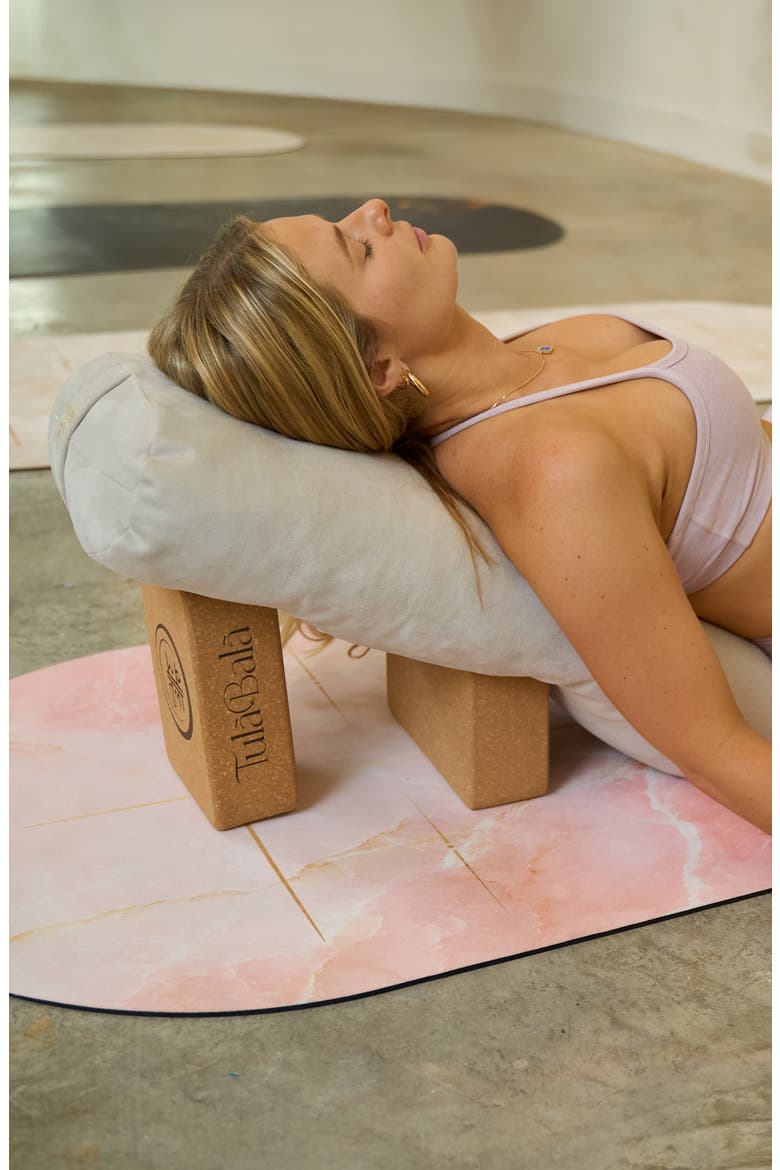 Align & Restore Set - Meraki  Mat Suede Rose Quartz Design Set - Vegan Suede, Alternate, color, Rose Quartz