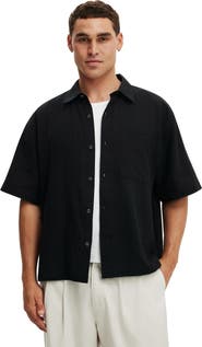Cotton On Men's Boxy Fit Short Sleeve Shirt