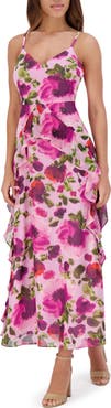 Siena Printed Chiffon Midi Dress
