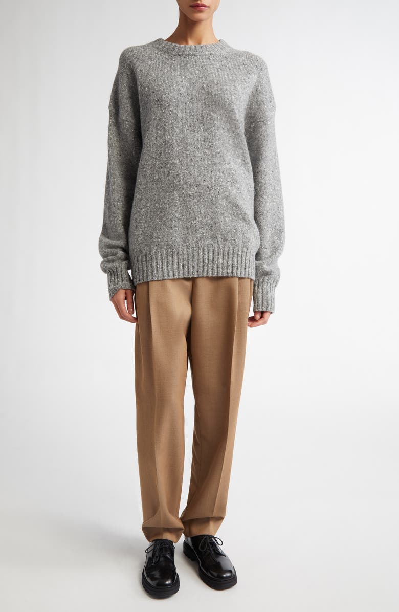 PARTOW Dillon Wool & Cashmere Sweater, Alternate, color, Stone