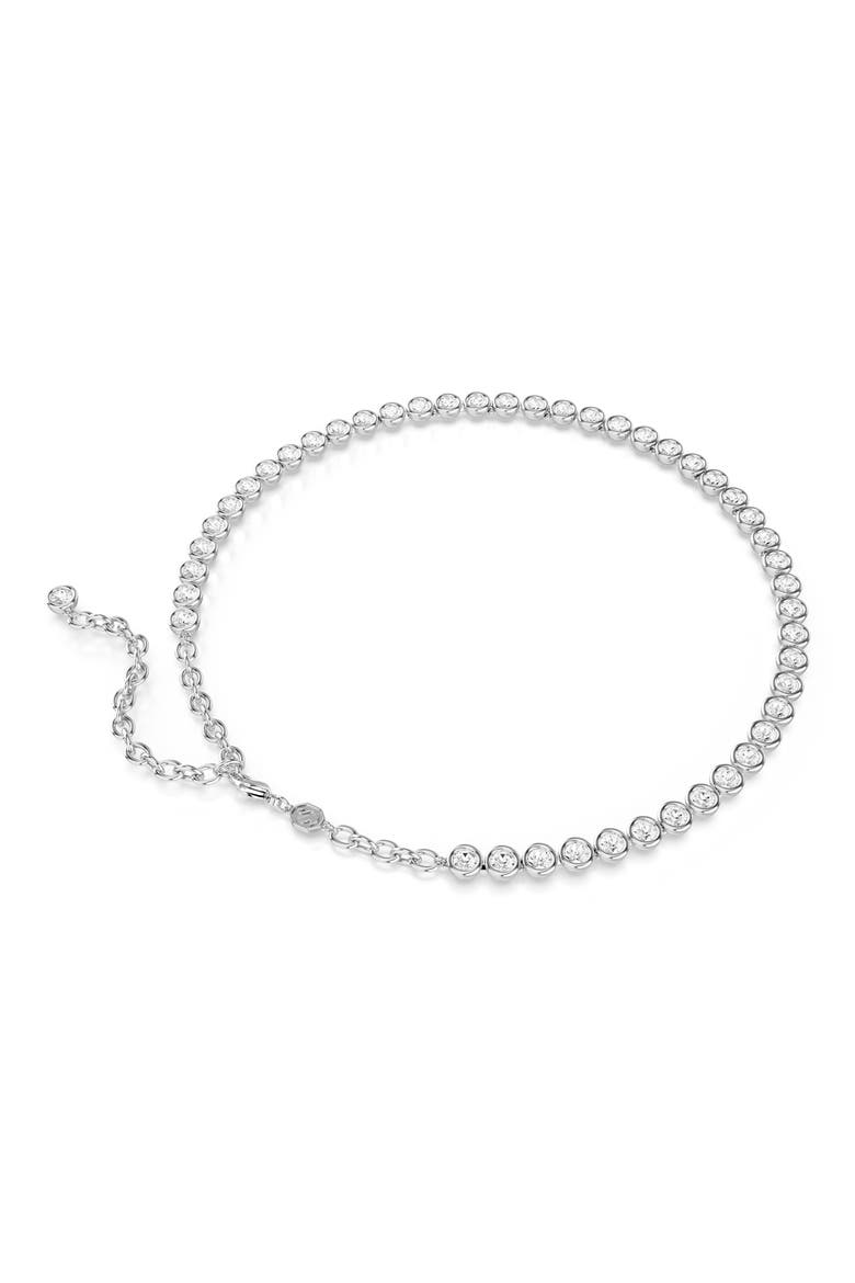 Imber Tennis Necklace, Alternate, color, SILVER