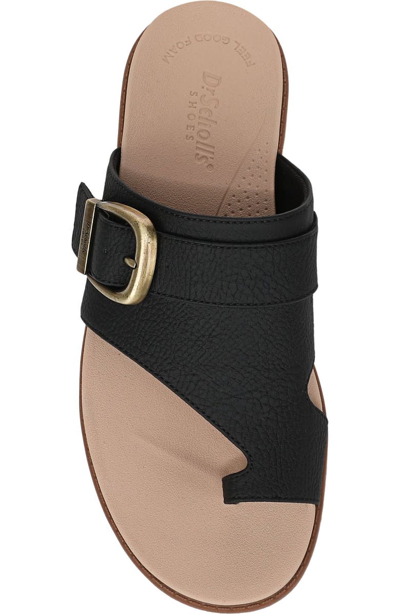 Dr. Scholl's So Clever Slide Sandal, Alternate, color, Black Faux Leather