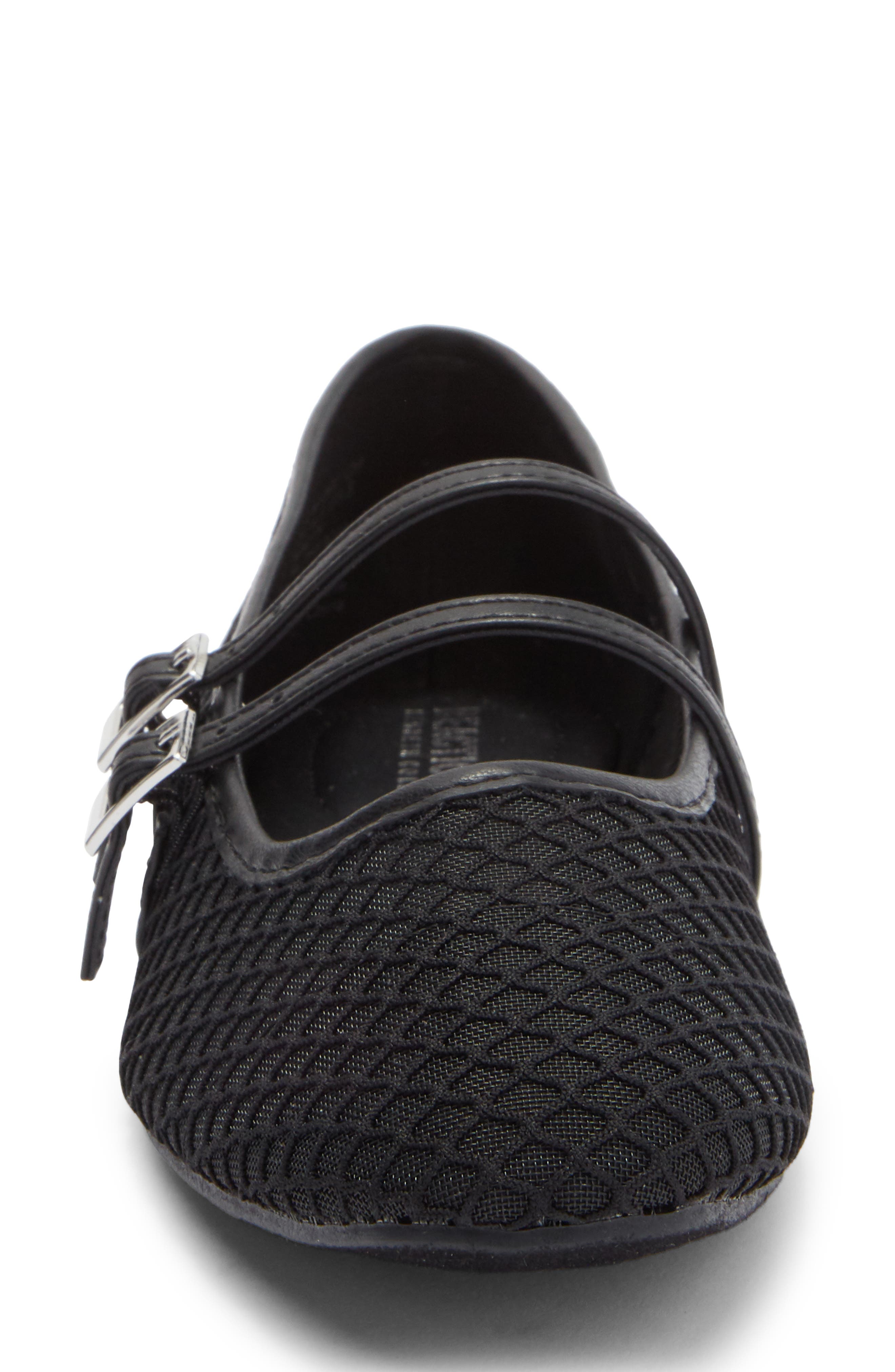 Reaction Kenneth Cole Malibu Mesh Mary Jane Flat, Alternate, color, Black Sport Mesh