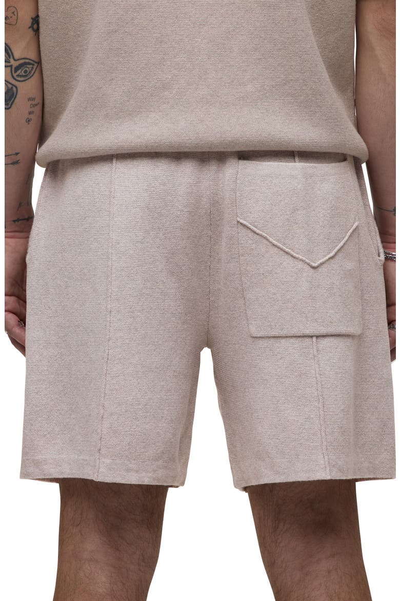 Double Knit Cotton & Cashmere Drawstring Shorts, Alternate, color, FLORENCE