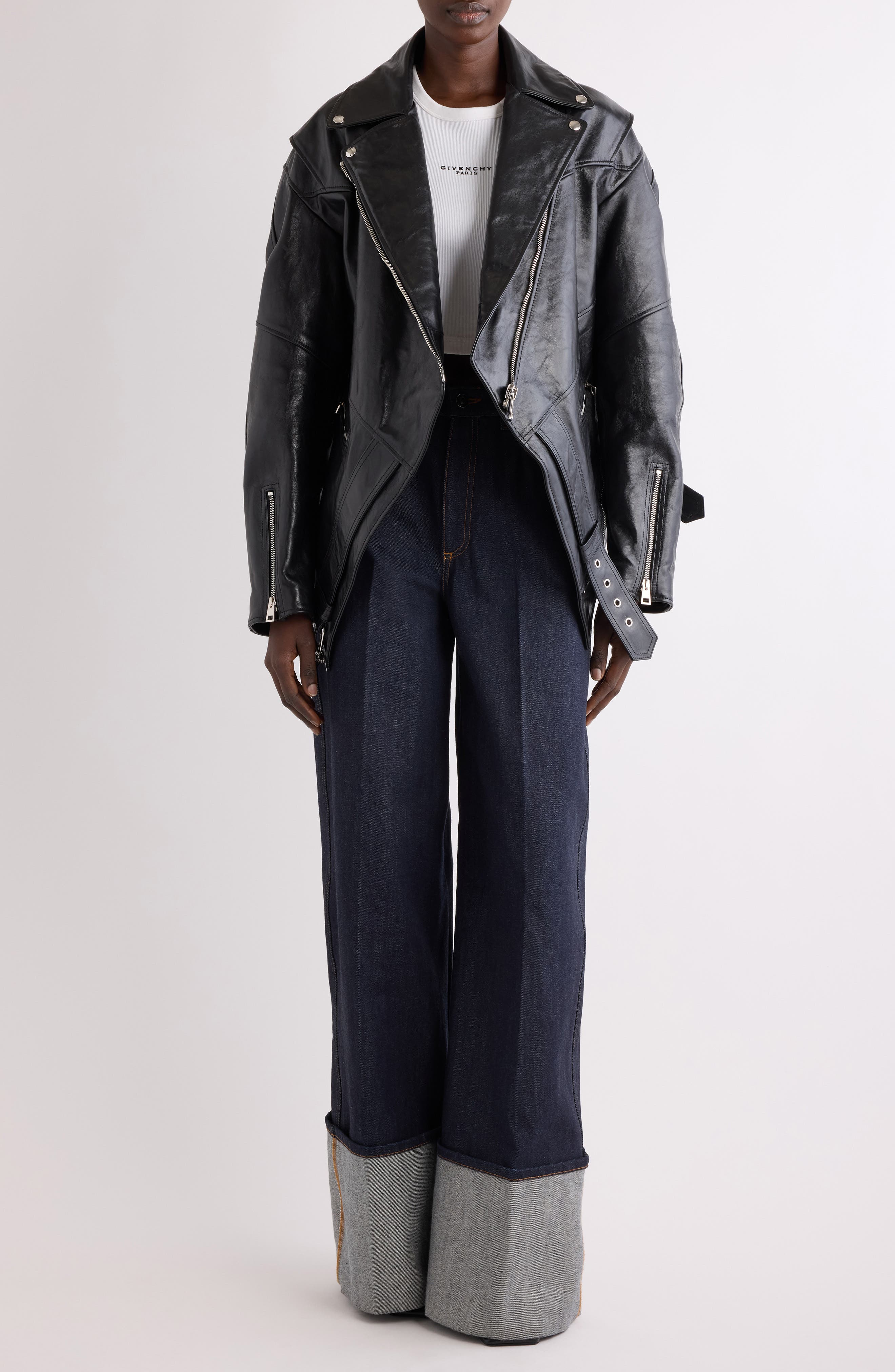 Raw Turn-Up Jeans - image 2