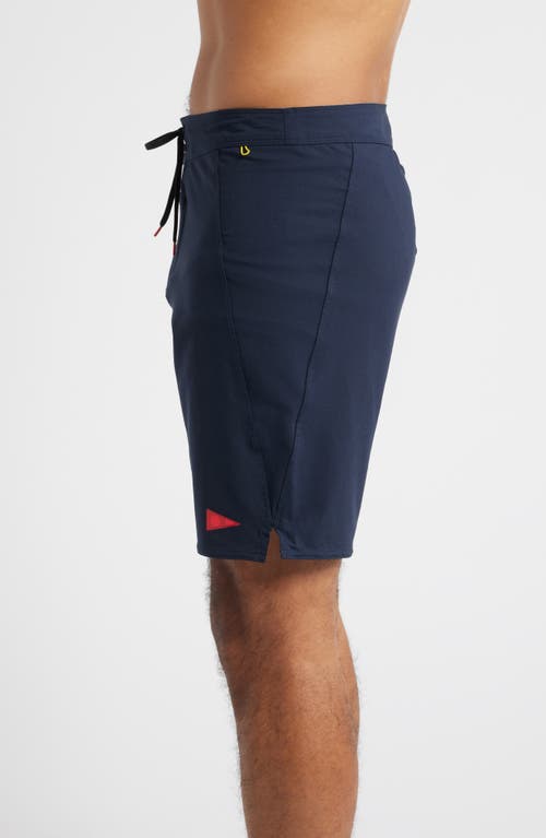 Florence Standard Issue Water Repellent Board Shorts In Department Navy