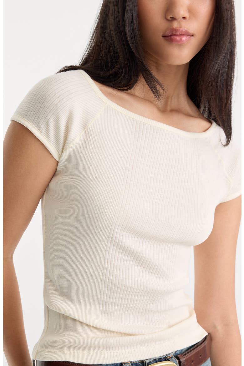 Variegated Rib Top, Alternate, color, CHALK