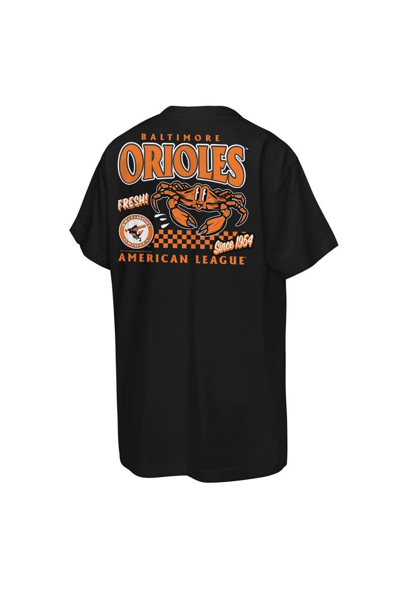 Youth Mitchell & Ness  Black Baltimore Orioles Cooperstown Concession T-Shirt, Alternate, color, Black