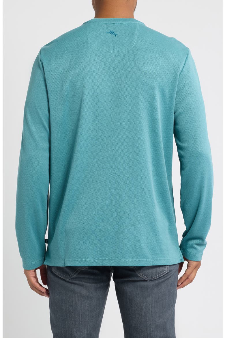 Keyport Diamond Long Sleeve V-Neck IslandZone® T-Shirt, Alternate, color, BLUE CHAISE