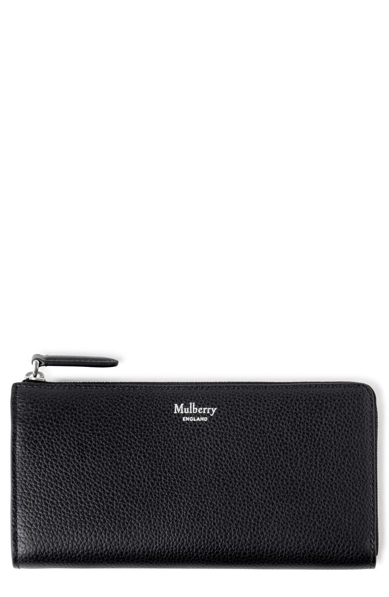 Mulberry Long Zip Around Leather Continental Wallet, Main, color, 