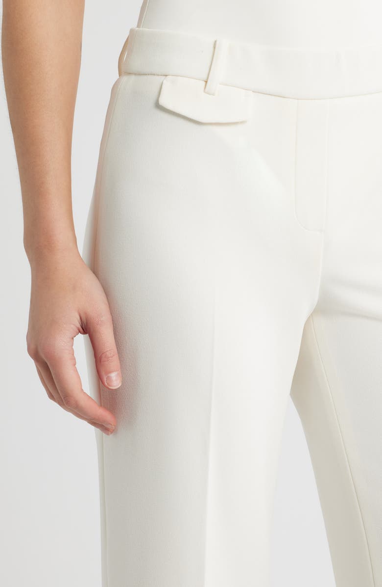 Anne Klein High Waist Wide Leg Pull-On Pants, Alternate, color, White Dove