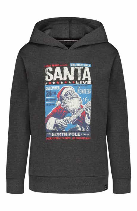 Lucky Brand Kids' Santa Live Graphic Hoodie