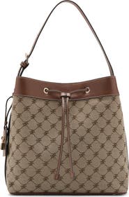 MANGO Logo Jacquard Bucket Bag