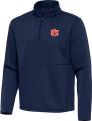 ANTIGUA Men's Antigua Navy Auburn Tigers Twist Quarter-Zip Pullover Jacket
