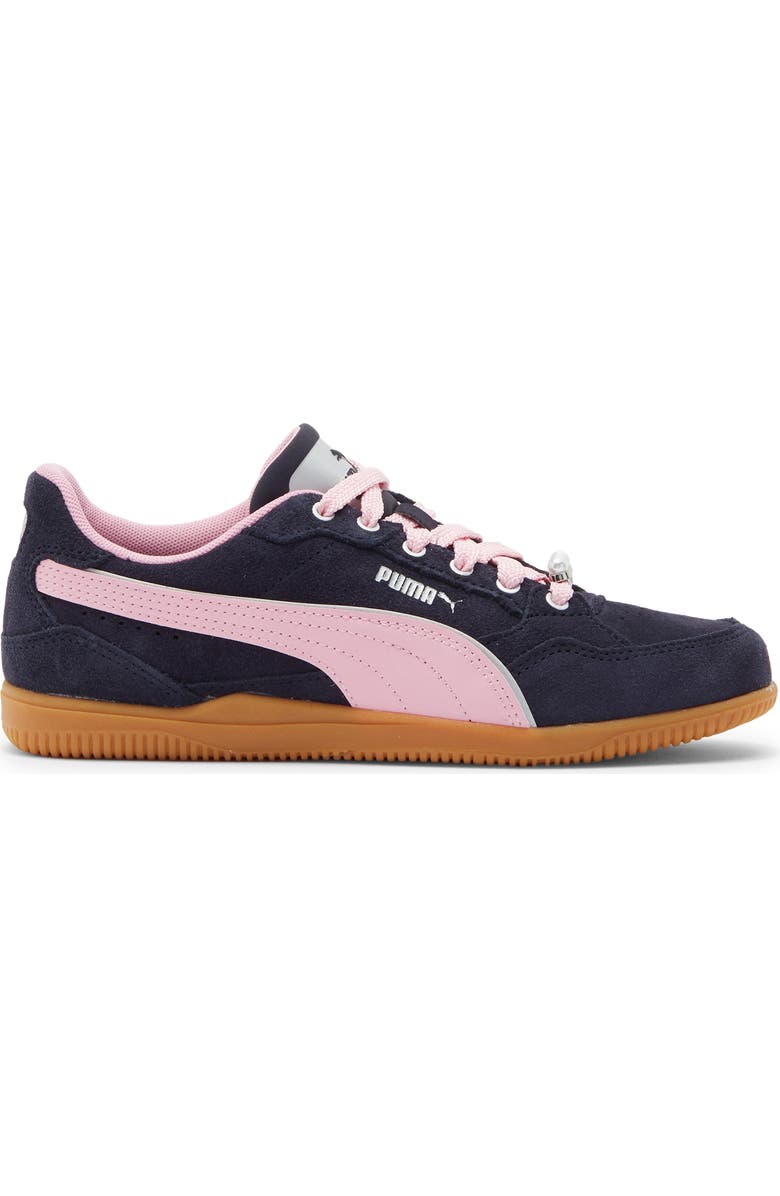 PUMA K-Moda SD Sneaker, Alternate, color, New Navy/ Pink Shimmer/ Silver