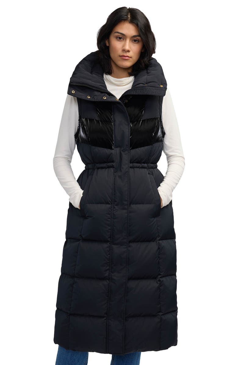 Scotch & Soda Kaatye Core Fit Water Repellent Maxi Puffer Coat, Alternate, color, Black