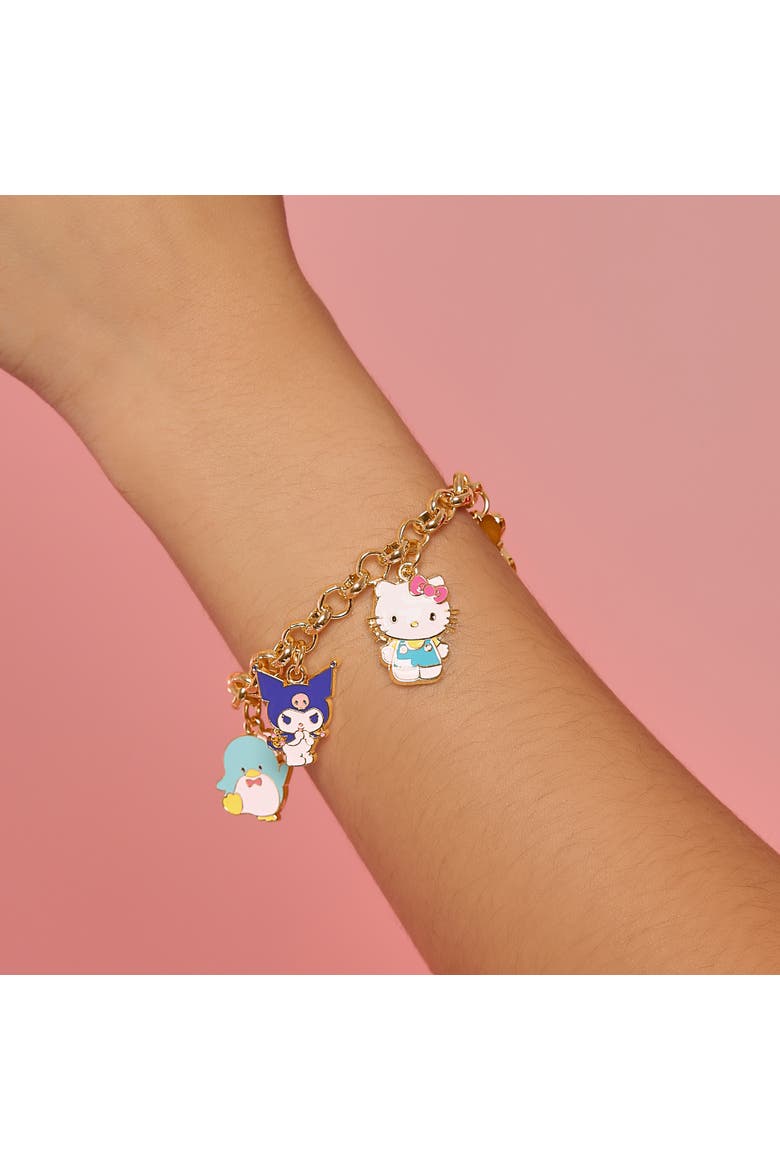 and Friends Charm Bracelet, Alternate, color, Gold