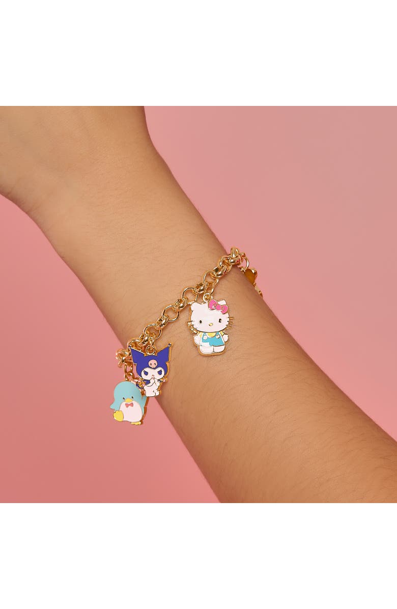 Hello Kitty and Friends Charm Bracelet, Alternate, color, Gold
