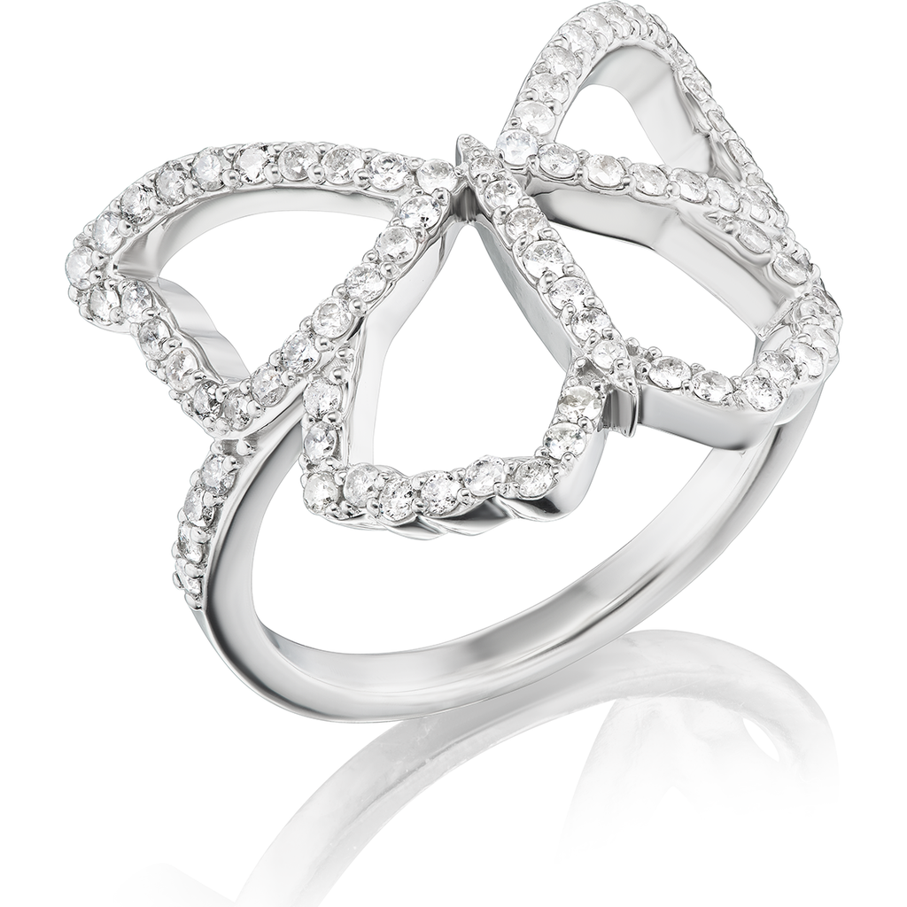 Sheryl Lowe Open Butterfly Ring In Gold