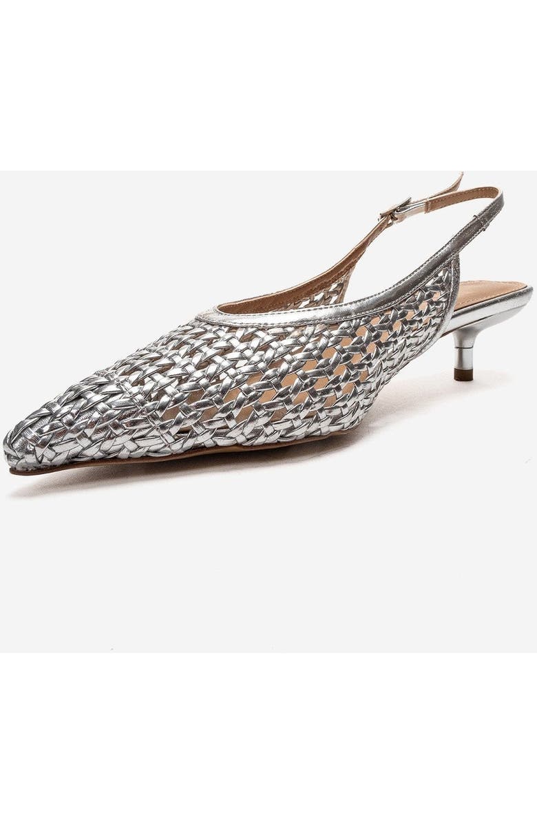 Prologue Shoes Orelis Kitten Heel Pump, Alternate, color, Silver