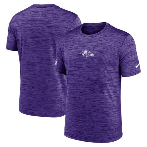 Nike Purple Baltimore Ravens Sideline Velocity Performance T-shirt In Purple