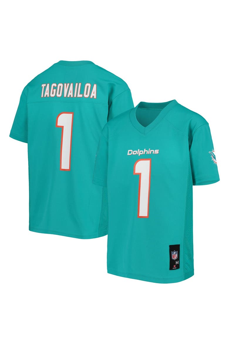 Youth Tua Tagovailoa Aqua Miami Dolphins Replica Player Jersey, Main, color, Aqua