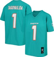 Outerstuff Youth Tua Tagovailoa Aqua Miami Dolphins Replica Player Jersey