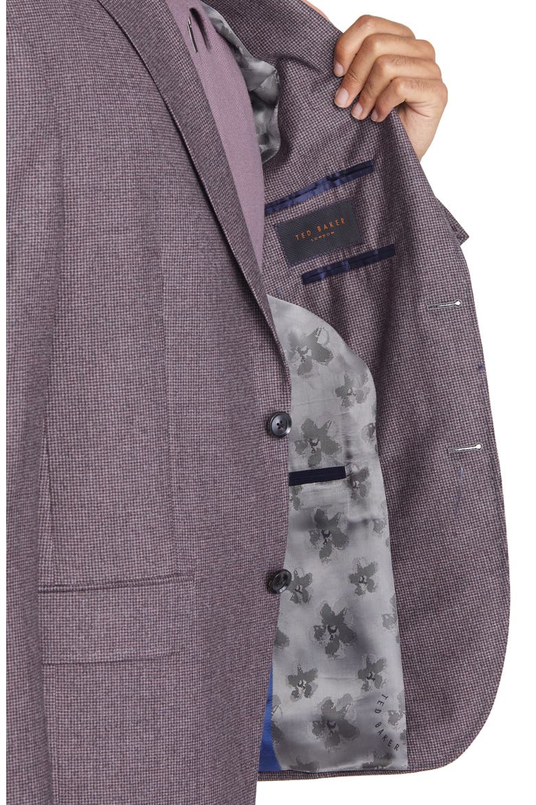 Karl Soft Constructed Wool Suit, Alternate, color, PLUM