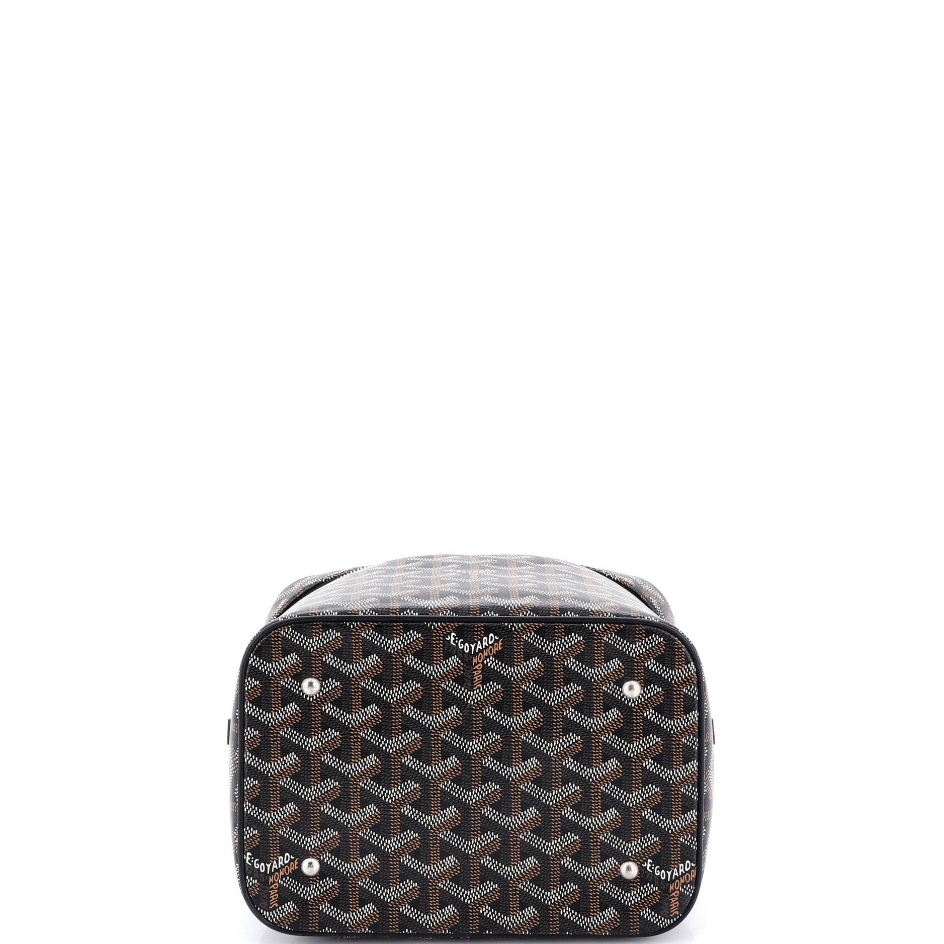 Pre-Owned Goyard Muse Vanity Case Coated Canvas, Alternate, color, Black