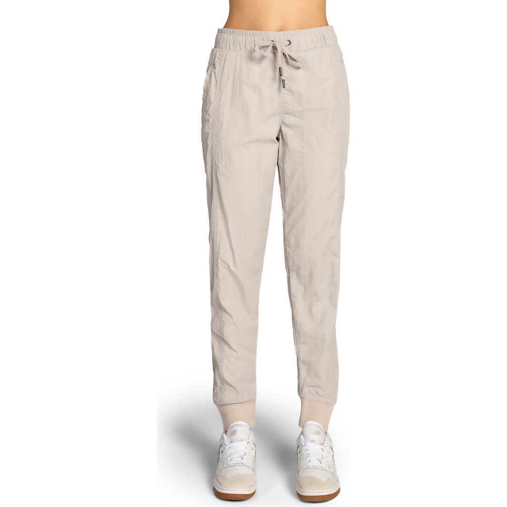 Kyodan Drawstring Waist Nylon Joggers In Neutral