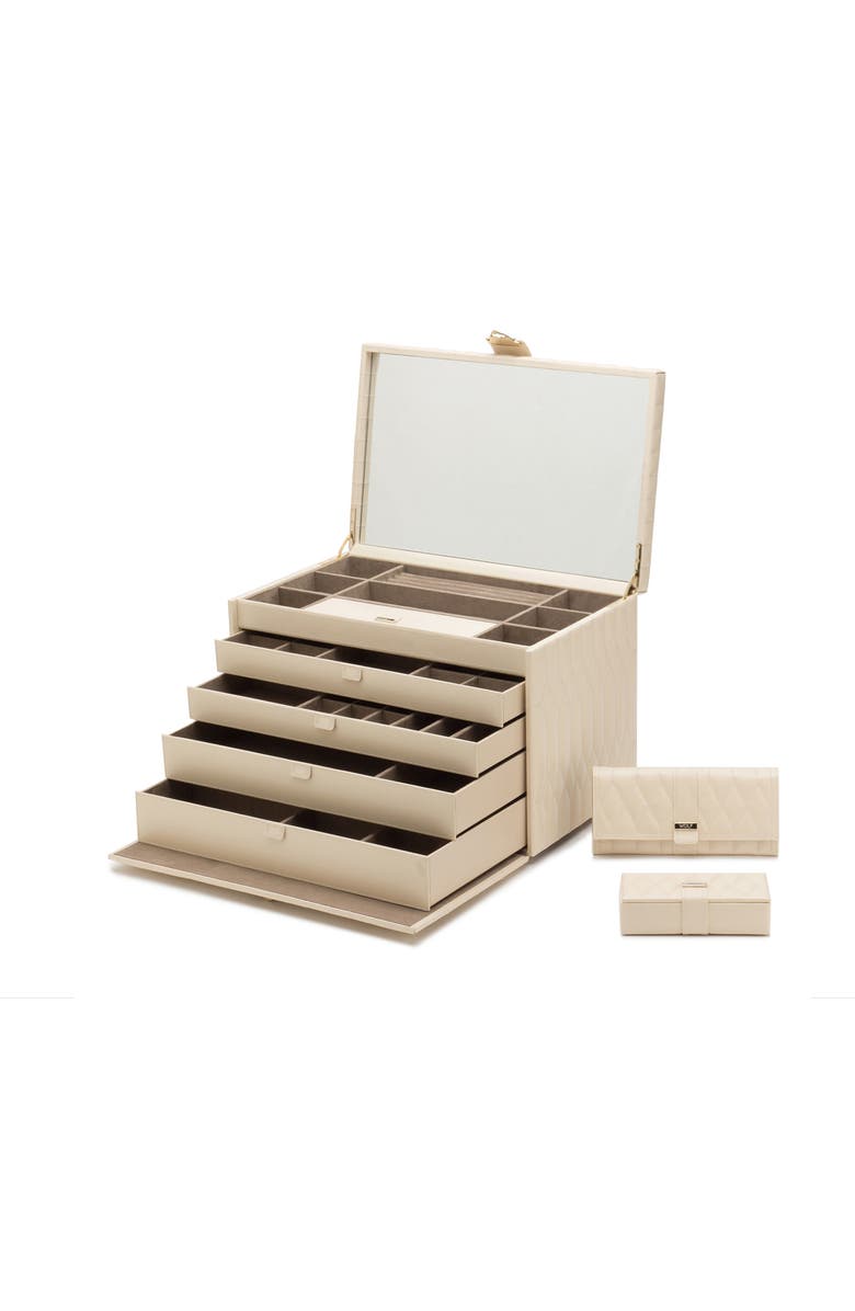 WOLF Caroline Extra Large Jewelry Case, Alternate, color, 