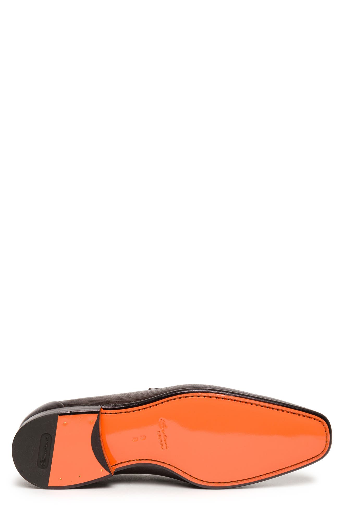 Santoni Gannon Penny Loafer, Alternate, color, Dark Brown