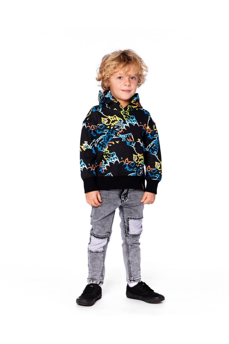Hooded Fleece Sweatshirt, Alternate, color, Black