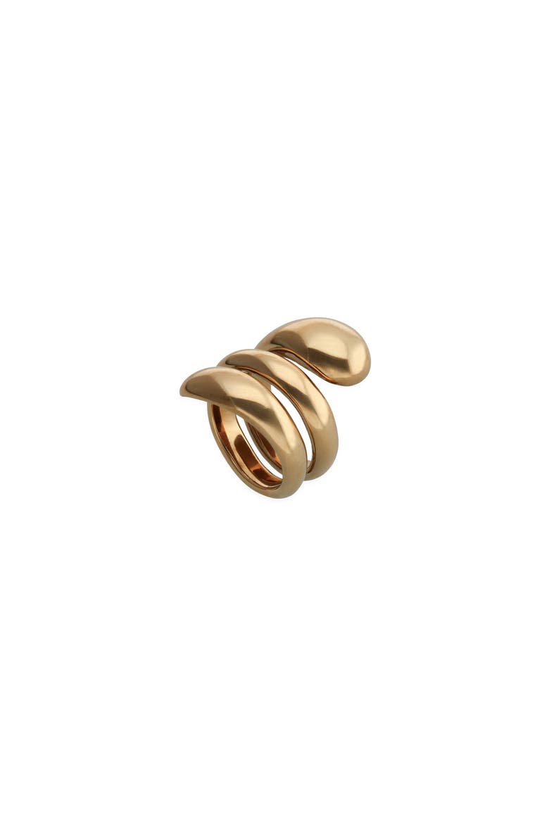 Triple Spiral Statement Ring in Gold tone, Alternate, color, Gold