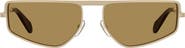 Moschino 59m Square Flat Top Sunglasses