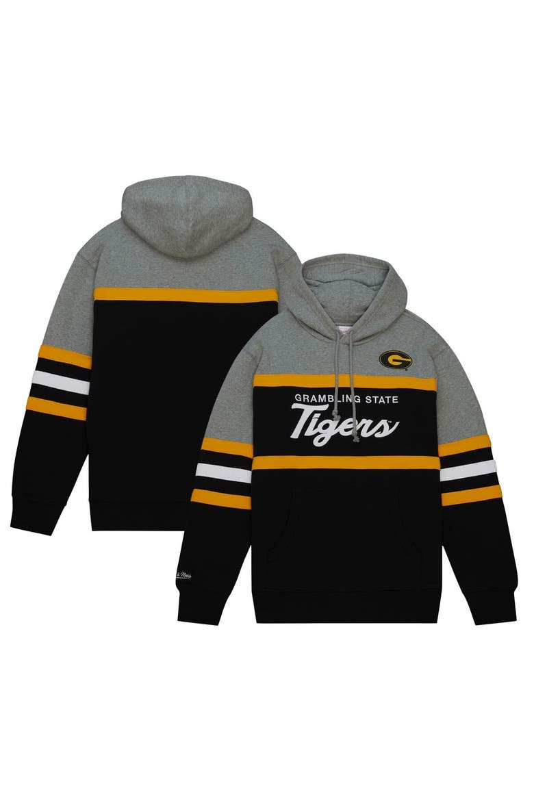 Men's Mitchell & Ness Black Grambling Tigers Head Coach Pullover Hoodie, Main, color, Black