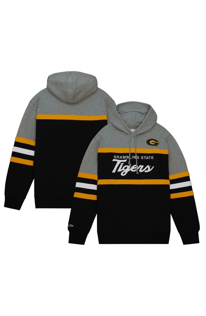 Mitchell & Ness Men's Mitchell & Ness Black Grambling Tigers Head Coach Pullover Hoodie, Main, color, Black