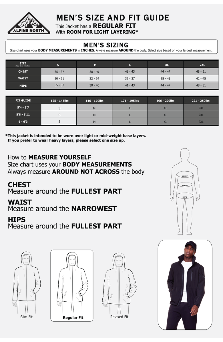 Alpine North CARMACKS - Men's Midweight Rain Shell Jacket, Alternate, color, Black