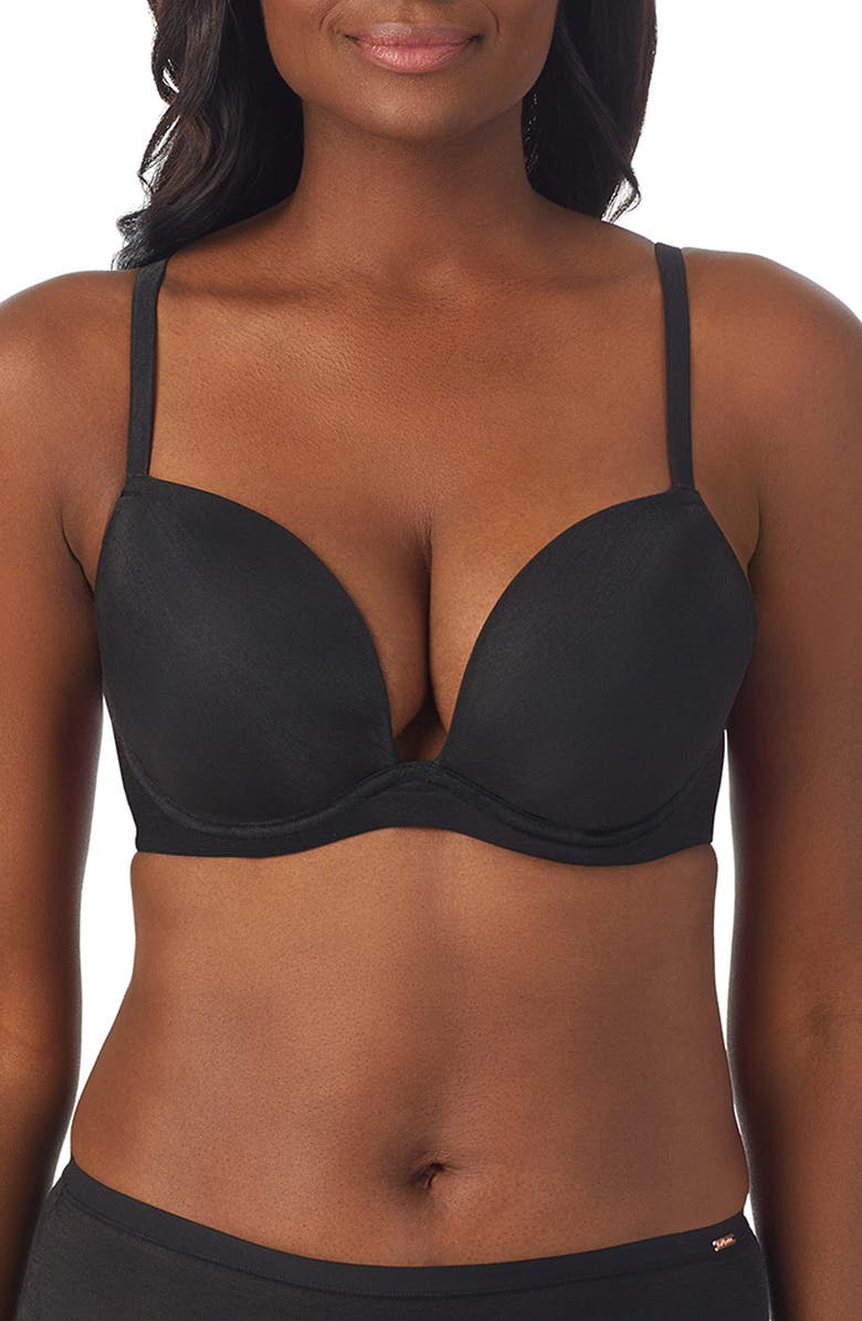 Le Mystère Shimmer Mesh Underwire Plunge Bra, Main, color, 
