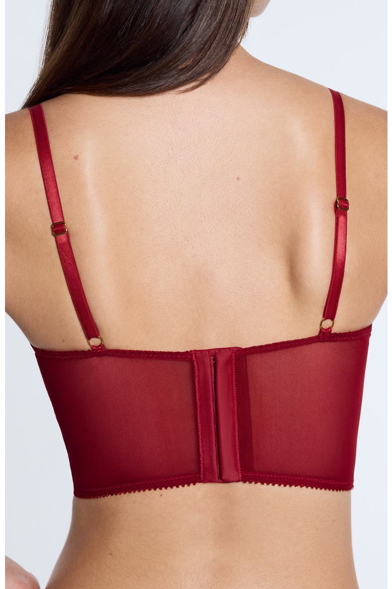 Lace Lift Up Corset Top, Alternate, color, Scarlet