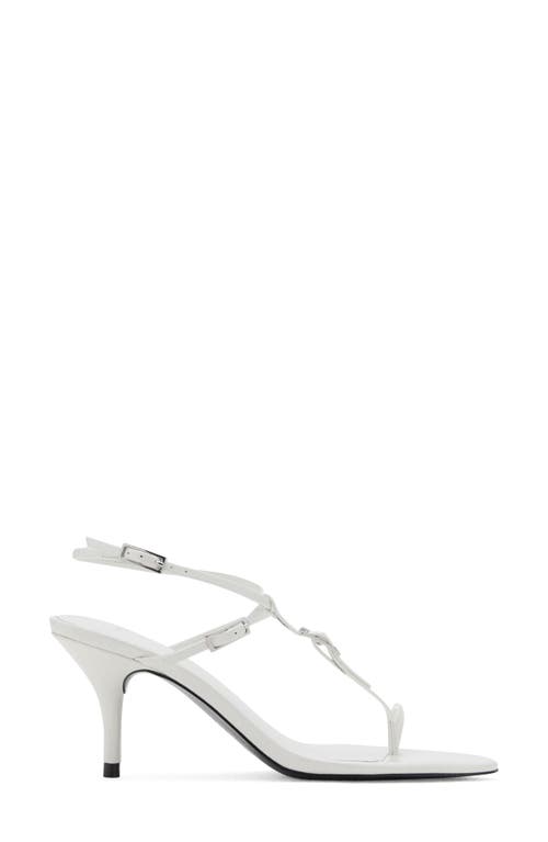 Mango Ankle Strap Sandal In White