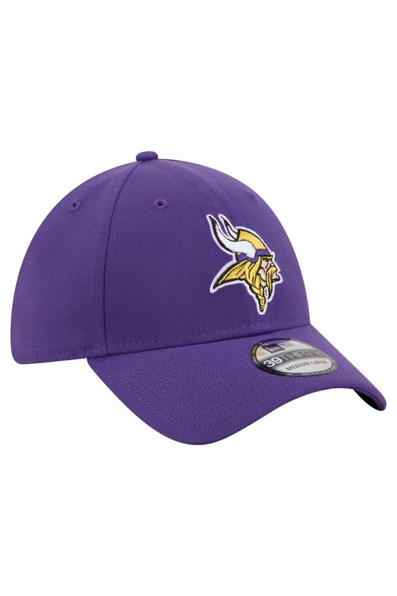 Men's New Era  Purple Minnesota Vikings Core Team 39THIRTY Flex Hat, Alternate, color, Purple