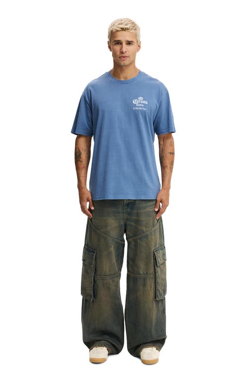 Cotton On Premium License Loose Fit T-shirt In Blue