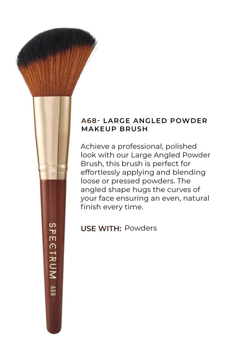 Pantherine Large Angled Powder Brush, Alternate, color, BROWN