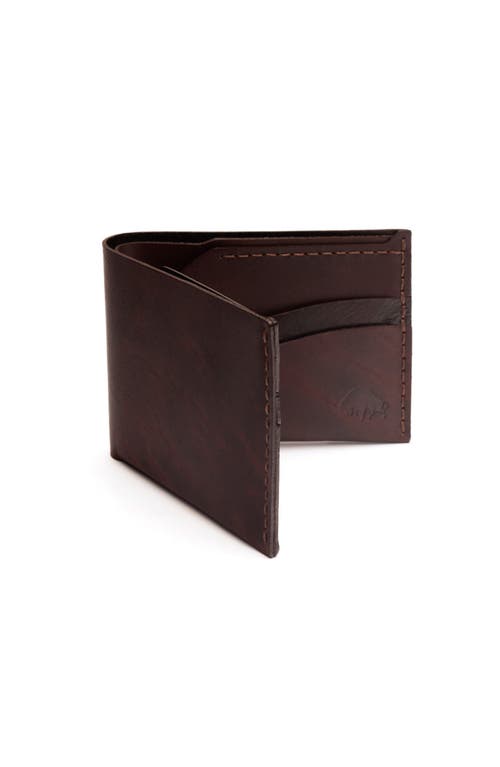 Ezra Arthur No. 6 Classic Bifold Wallet In Malbec