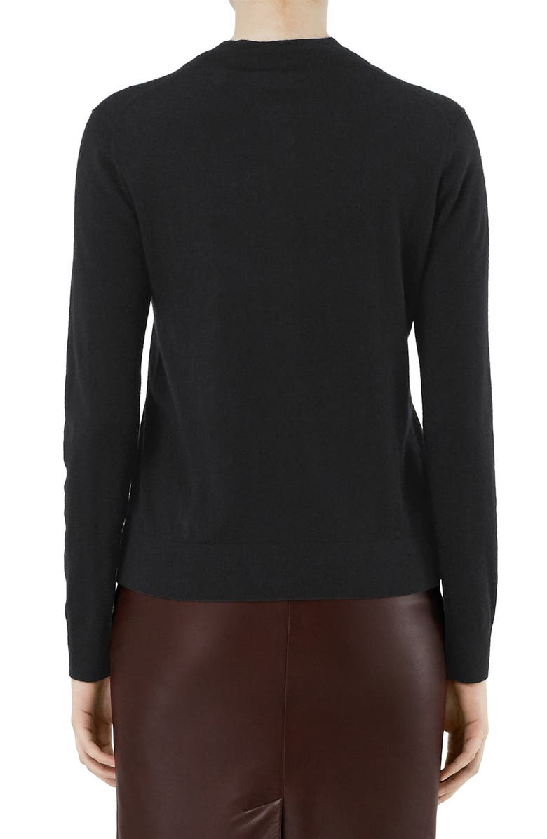 Burberry Monogram Logo Cashmere Cardigan, Alternate, color,