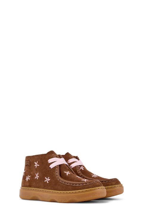 Kids' Kiddo Embroidered Leather Wallaby Boot