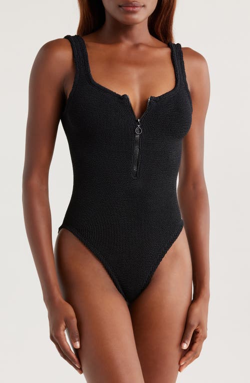 Hunza G Dallas Original Crinkle™ One-Piece Swimsuit in Black  product